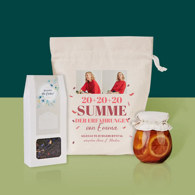 Fotocollage: Summe Der Erfahrungen - Tee-Geschenkset