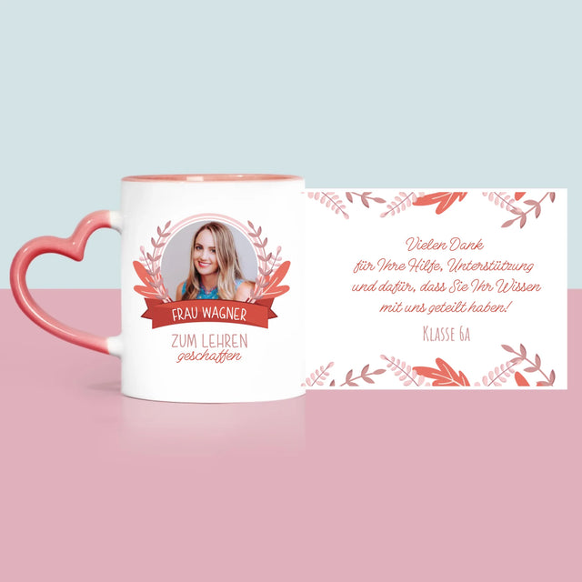 Foto Und Unterschrift: Zum Lehren Geschaffen - Tasse