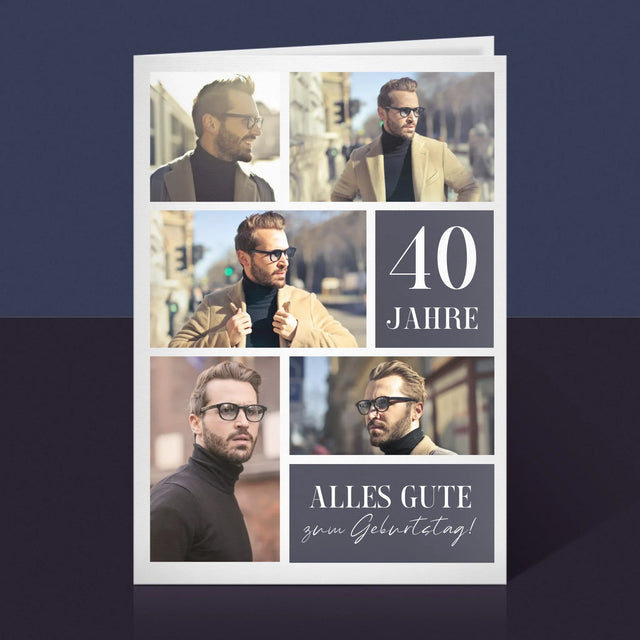 Fotocollage: Alles Gute Zum Geburtstag  - Glückwunschkarte
