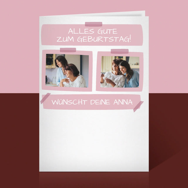 Fotocollage: Liebe Mama, Alles Gute Zum Geburtstag! - Glückwunschkarte