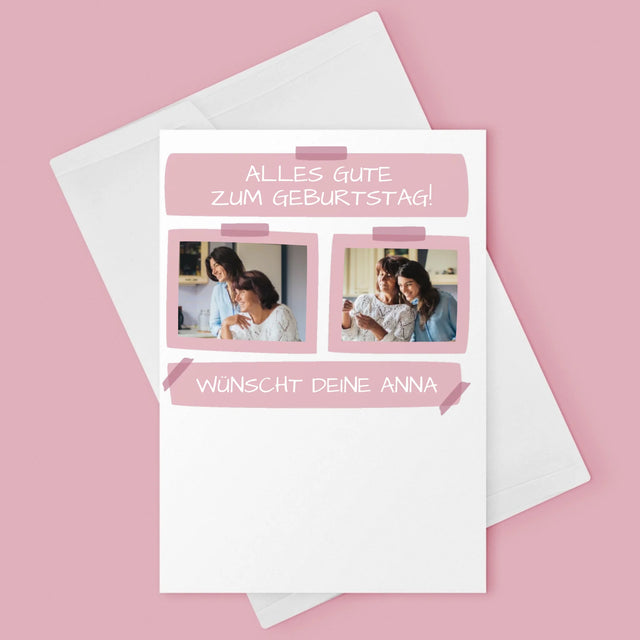 Fotocollage: Liebe Mama, Alles Gute Zum Geburtstag! - Glückwunschkarte