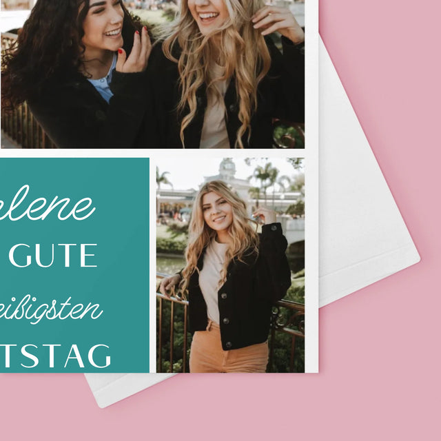 Fotocollage: Alles Gute Zum Geburtstag - Glückwunschkarte