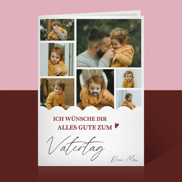 Fotocollage: Alles Gute Zum Vatertag - Glückwunschkarte