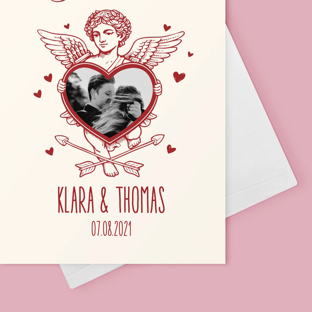 Foto Und Unterschrift: Forever Cupid - Glückwunschkarte