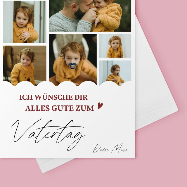 Fotocollage: Alles Gute Zum Vatertag - Glückwunschkarte