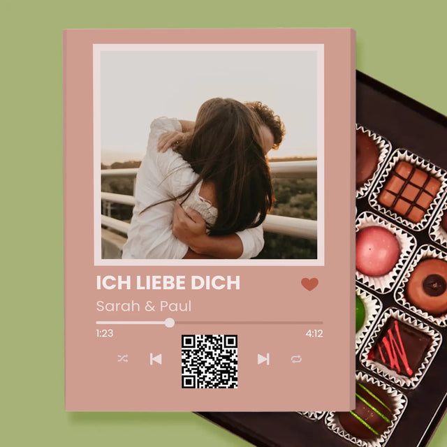 Foto Und Unterschrift: Dein Lied Mit Code - Pralinen