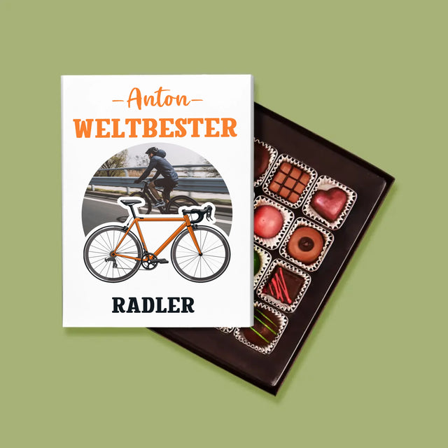 Foto Und Unterschrift: Der Weltbeste Radler - Pralinen