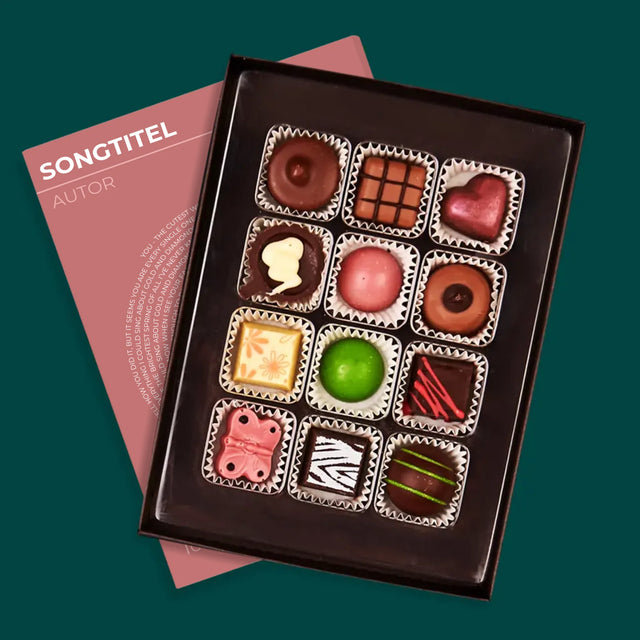 Foto Und Unterschrift: Unser Lied Schallplatte - Pralinen