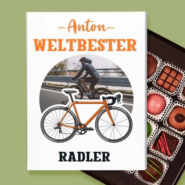 Foto Und Unterschrift: Der Weltbeste Radler - Pralinen