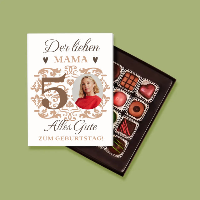 Foto Und Unterschrift: Der Lieben Mama Zum 50. Geburtstag - Pralinen