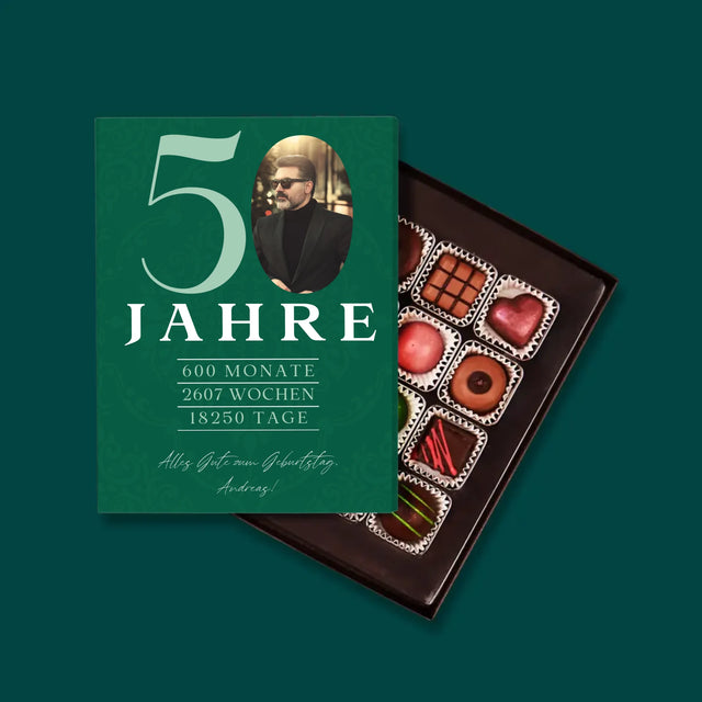 Foto Und Unterschrift: 50 Jahre Countdown - Pralinen
