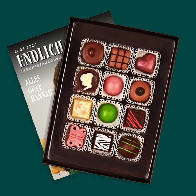 Magazin-Cover: Endlich 50 - Pralinen