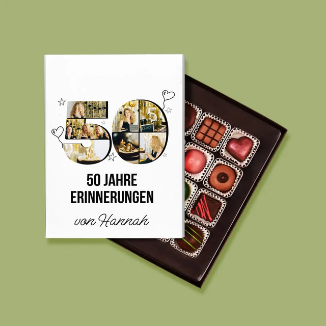 Form-Collage: 50 Jahre Erinnerungen - Pralinen