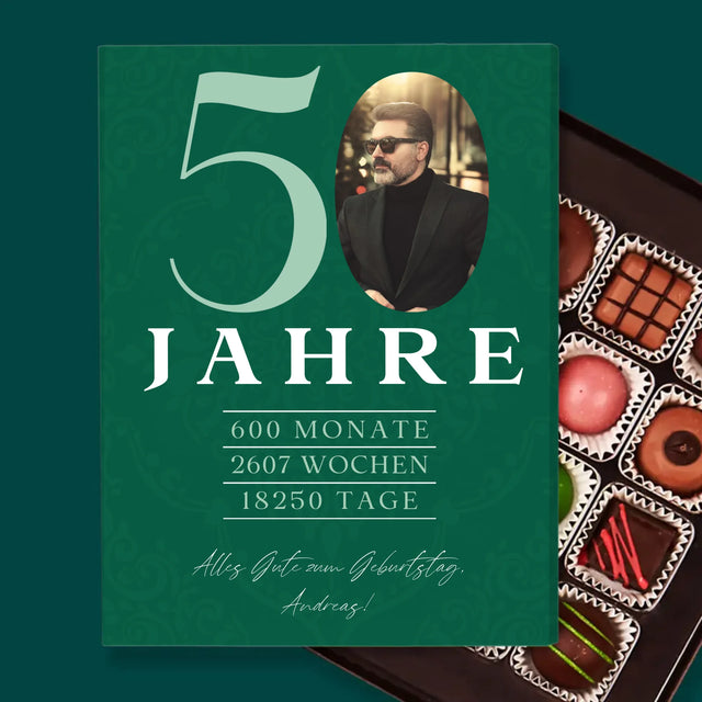 Foto Und Unterschrift: 50 Jahre Countdown - Pralinen
