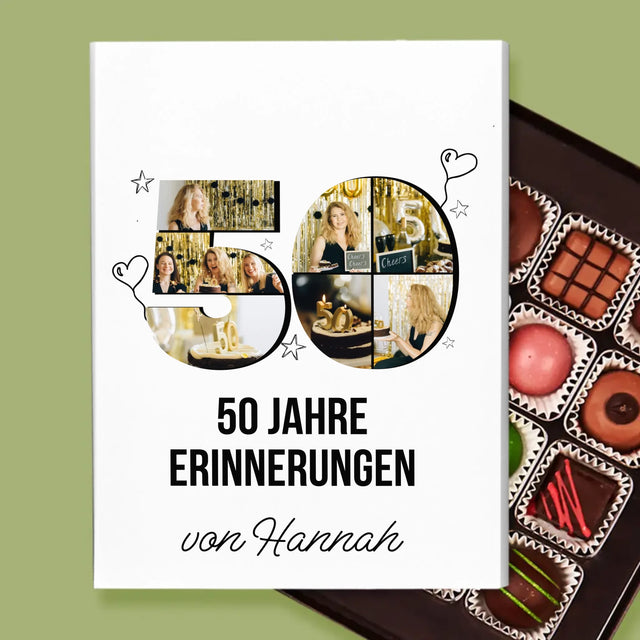 Form-Collage: 50 Jahre Erinnerungen - Pralinen
