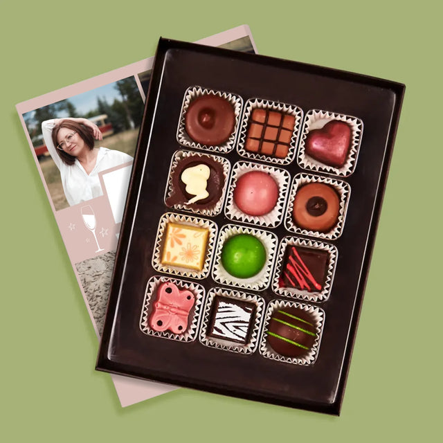 Fotocollage: 50 Gläser - Pralinen