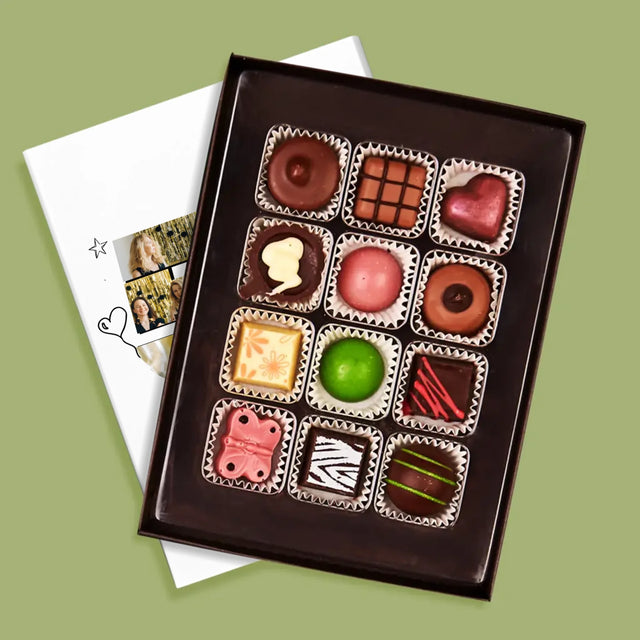 Form-Collage: 50 Jahre Erinnerungen - Pralinen