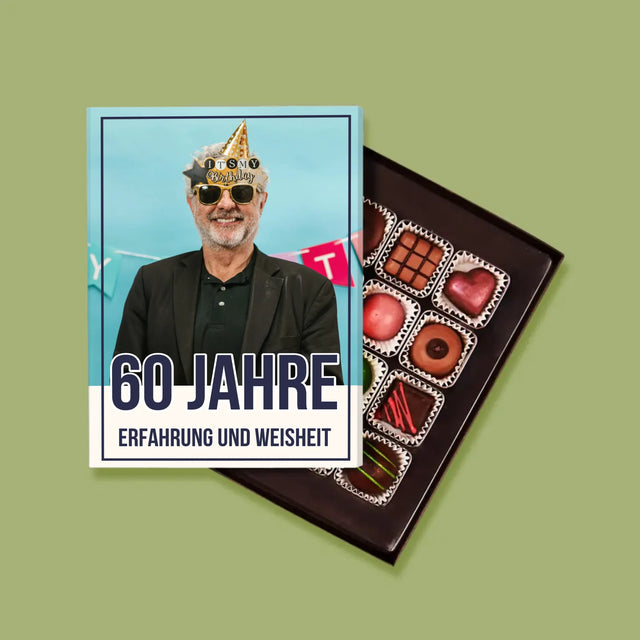 Foto Und Unterschrift: 60 Jahre Erfahrung Und Weisheit - Pralinen