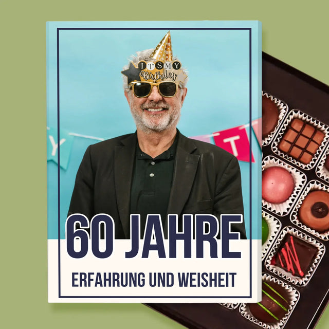 Foto Und Unterschrift: 60 Jahre Erfahrung Und Weisheit - Pralinen