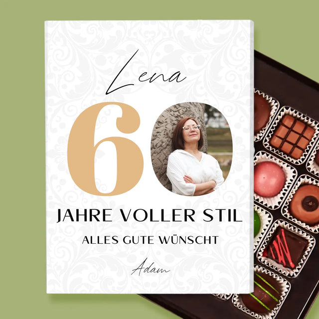 Foto Und Unterschrift: 60 Jahre Voller Stil - Pralinen