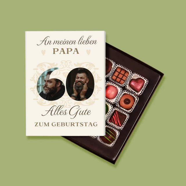 Buchstaben-Collage: An Meinen Lieben Papa Zum 60. Geburtstag - Pralinen