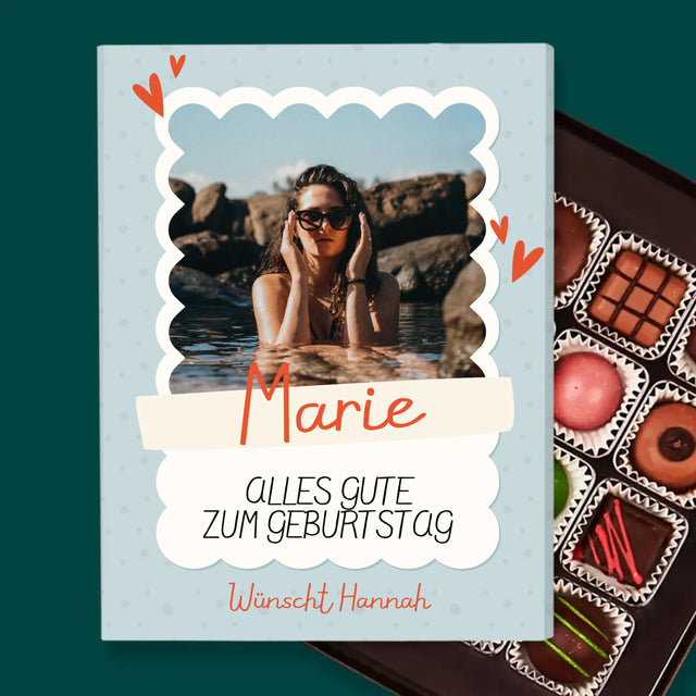 Foto Und Unterschrift: Geburtstagsrahmen - Pralinen