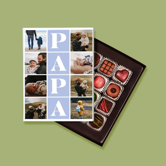 Fotocollage: Fotos Mit Papa - Pralinen