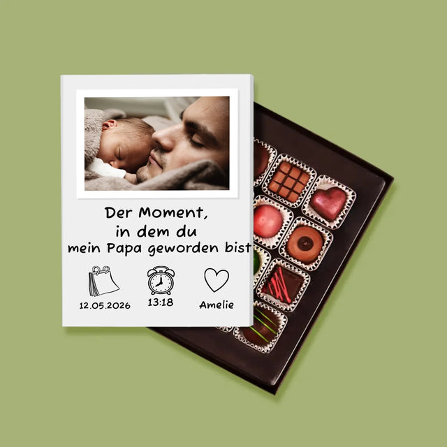 Foto Und Unterschrift: Du Bist Papa Geworden - Pralinen