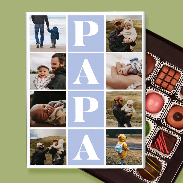 Fotocollage: Fotos Mit Papa - Pralinen