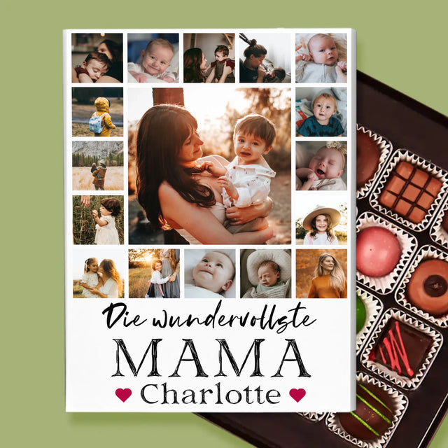 Fotocollage: Die Wundervollste Mama - Pralinen