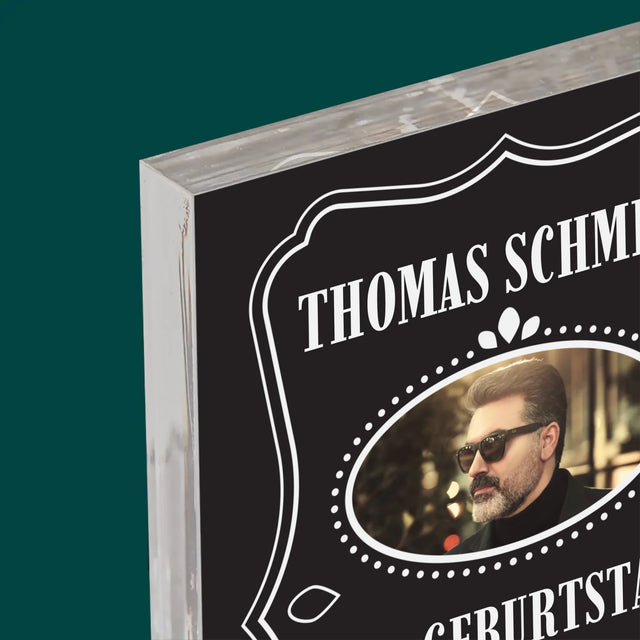 Foto Und Unterschrift: Alles Gute Zum 50. Geburtstag! - Acrylblock