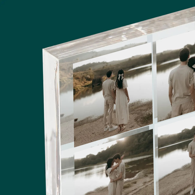 Fotocollage: Spotify 4 Fotos - Acrylblock