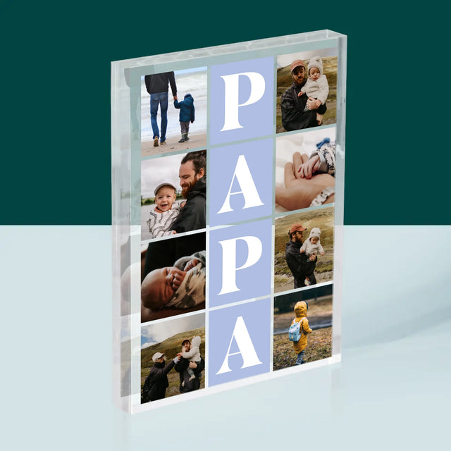 Fotocollage: Fotos Mit Papa - Acrylblock