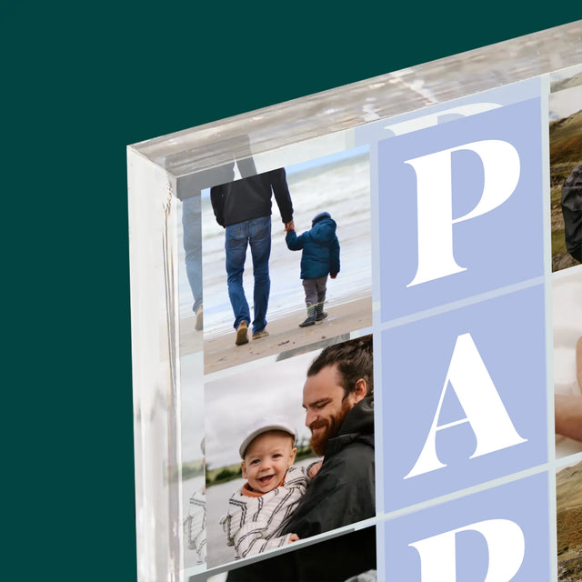Fotocollage: Fotos Mit Papa - Acrylblock