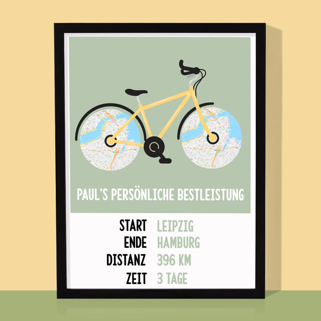 Ihr Standort: Fahrradrekord - Druck Mit Rahmen 30X40