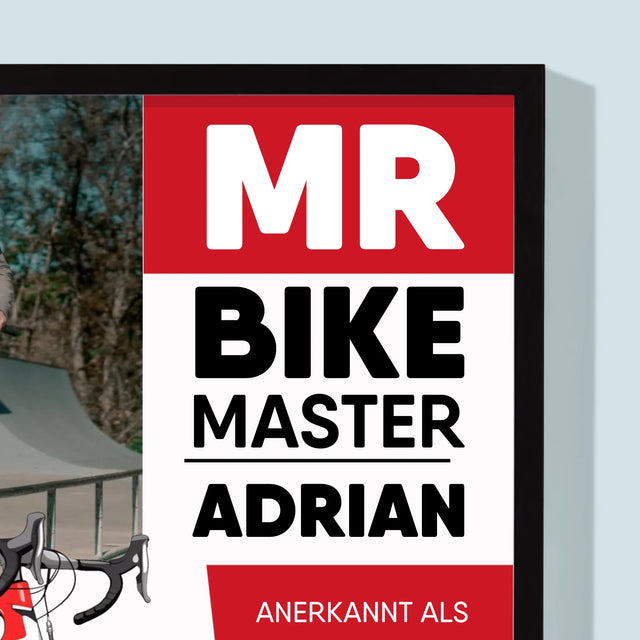 Magazin-Cover: Mr Bike Master - Druck Mit Rahmen 30X40