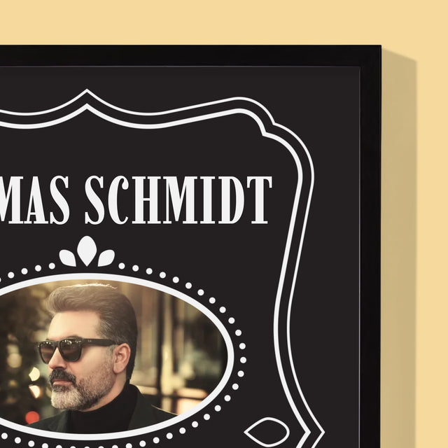Foto Und Unterschrift: Alles Gute Zum 50. Geburtstag! - Druck Mit Rahmen 30X40
