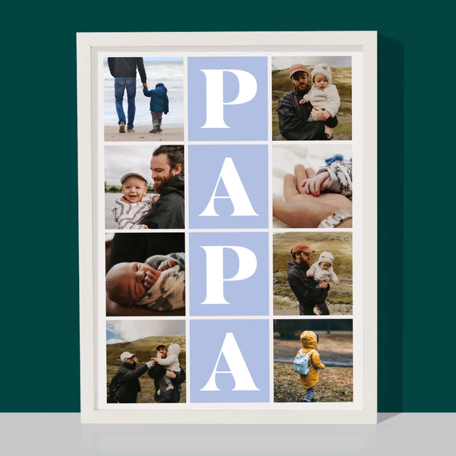 Fotocollage: Fotos Mit Papa - Druck Mit Rahmen 30X40
