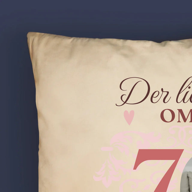Foto Und Unterschrift: Der Liebsten Oma Alles Gute - Kissen