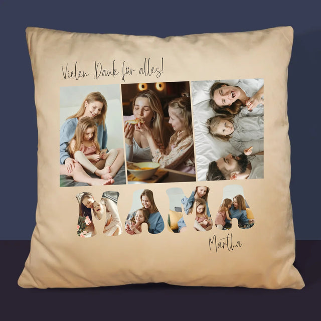 Fotocollage: Mama, Danke Für Alles - Kissen