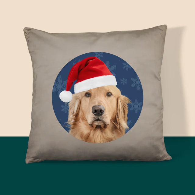 Foto Und Unterschrift: Dein Weihnachtshund - Kissen