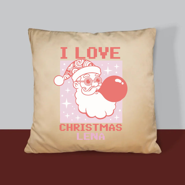 Name Und Unterschrift: I Love Christmas - Kissen