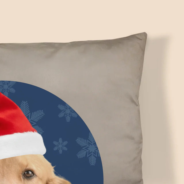 Foto Und Unterschrift: Dein Weihnachtshund - Kissen