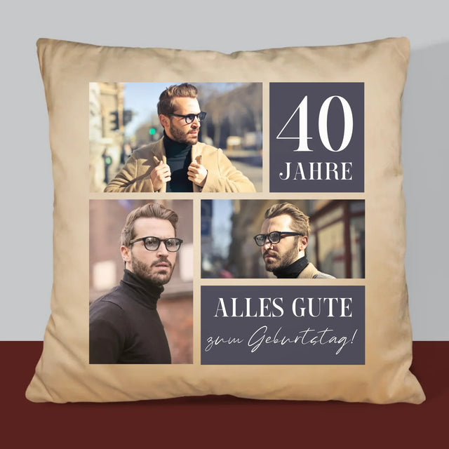 Fotocollage: Alles Gute Zum Geburtstag  - Kissen