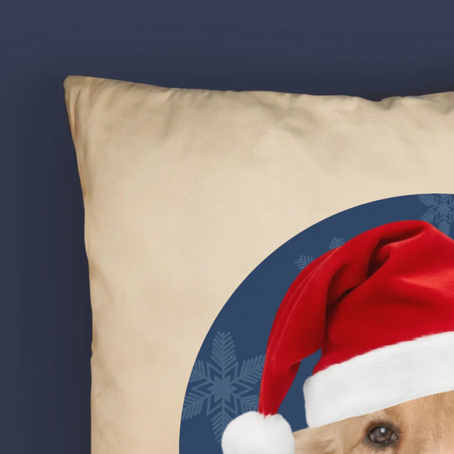Foto Und Unterschrift: Dein Weihnachtshund - Kissen
