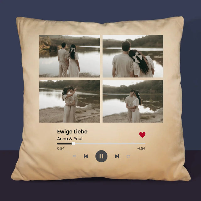 Fotocollage: Spotify 4 Fotos - Kissen