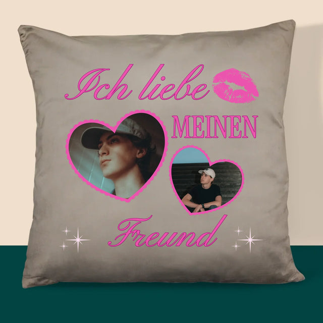 Fotocollage: Ich Liebe Meinen Freund - Kissen