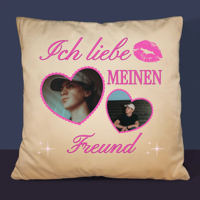 Fotocollage: Ich Liebe Meinen Freund - Kissen
