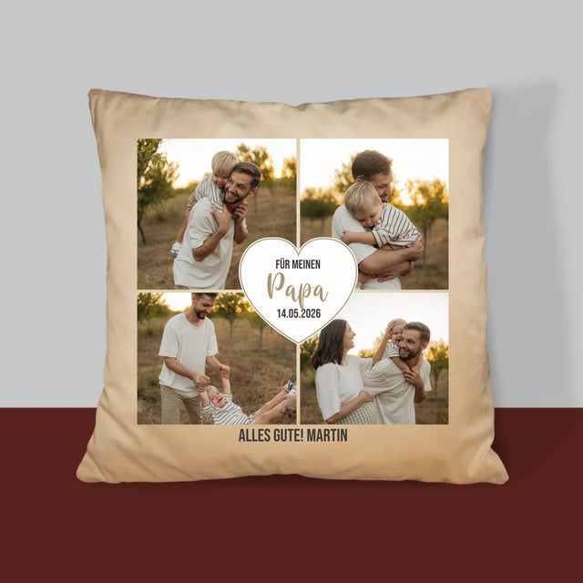 Fotocollage: Für Meinen Papa - Kissen