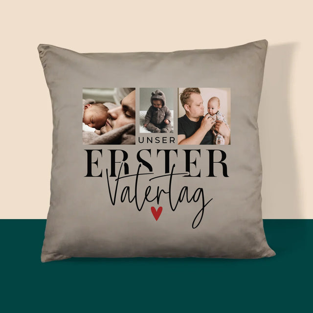 Fotocollage: Zum Ersten Vatertag - Kissen